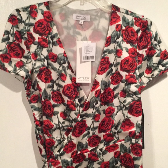 NWT WYLDR urban outfitter floral wrap dress - Picture 3 of 5